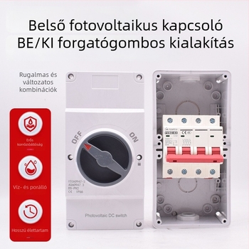 4P32A DC fotovoltikus izoláló kapcsoló, kültéri vízálló, DC 750 V tápellátás-kikapcsoló