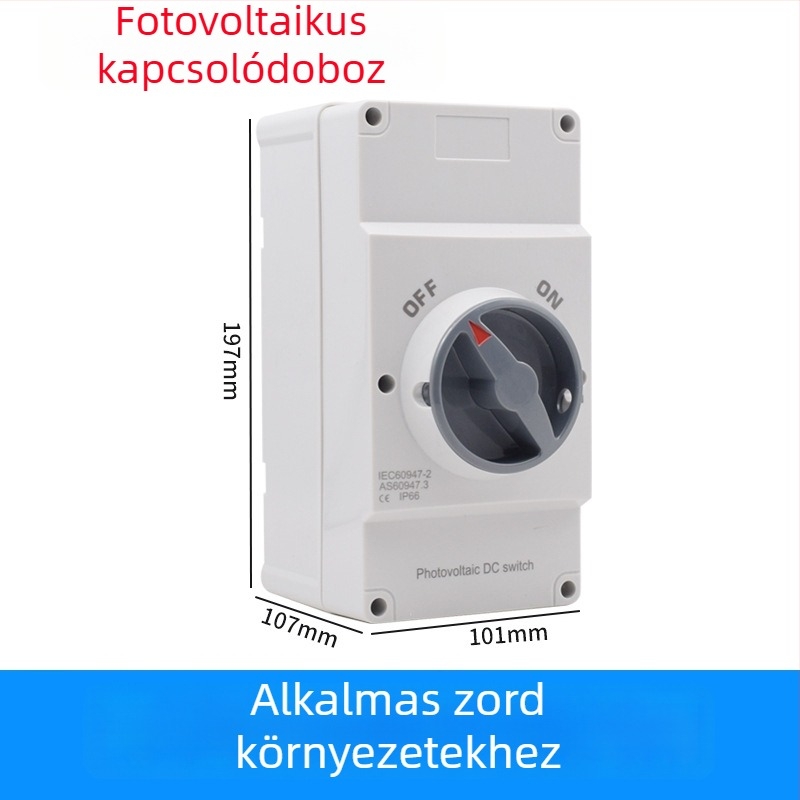 4P32A DC fotovoltikus izoláló kapcsoló, kültéri vízálló, DC 750 V tápellátás-kikapcsoló