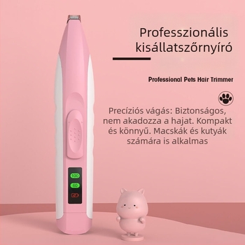 Újratölthető elektromos tappancsszőr-vágó kutyáknak, otthoni használatra