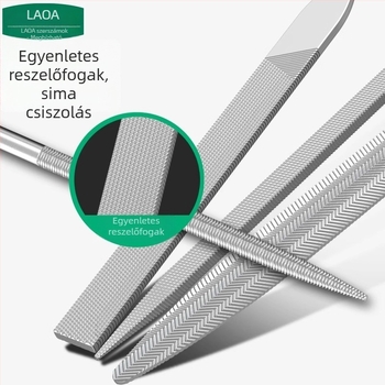 10 darabos precíziós faragóreszelő készlet fa- és fém megmunkáláshoz