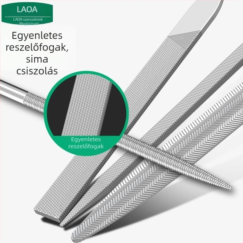 10 darabos precíziós faragóreszelő készlet fa- és fém megmunkáláshoz