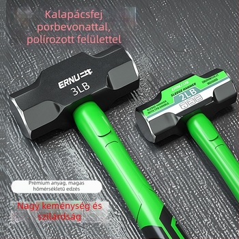 Ipari osztályú nyolcszögletű kalapács, többfunkciós kovácsoló kalapács, nehéz fejű, műanyag nyél