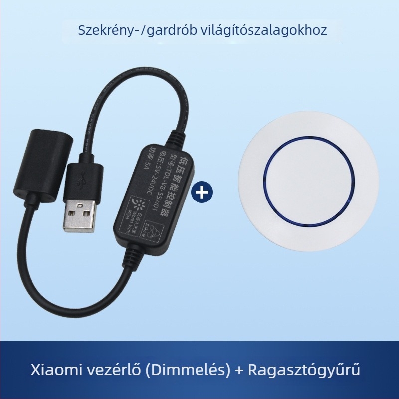 5V/12V gardrób LED világítás Mijia Bluetooth vezeték nélküli kapcsolóhoz csatlakoztatva, vezeték nélkül, távirányítóval