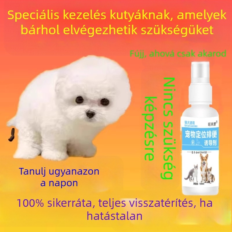 Kutyatoalett-edző eszköz: rögzített helyen történő vizelés és székletürítés