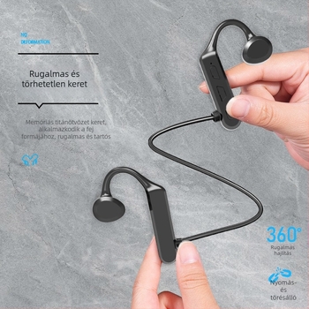 Vezeték nélküli csontvezetéses Bluetooth fülhallgató, fülhorgos kialakítás, kompatibil Huawei, Vivo, Oppo és Apple eszközökkel