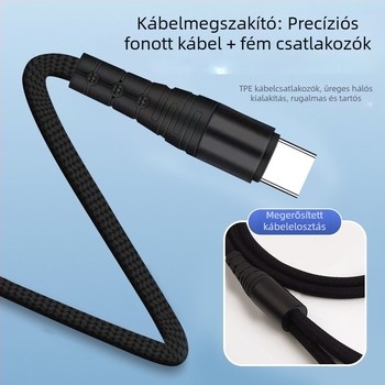 3 az 1-ben szövött gyors töltésű adatkábel mobiltelefonokhoz, 1,2 m, öt színben, Lightning, Micro USB és USB-C