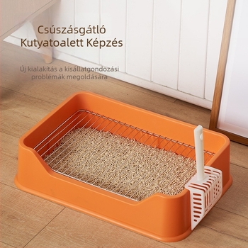 Kutyatoalette rozsdamentes acélból készült háló, könnyen tisztítható