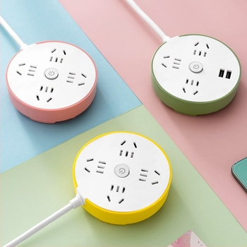 Kreatív többfunkciós USB kör alakú asztali elosztó
