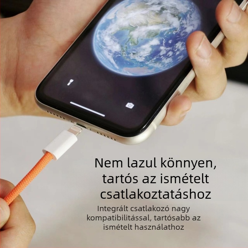 Mágneses töltőkábel beépített tárolóval — USB Type-C és Lightning, Android eszközökre, Huawei és iPhone 16
