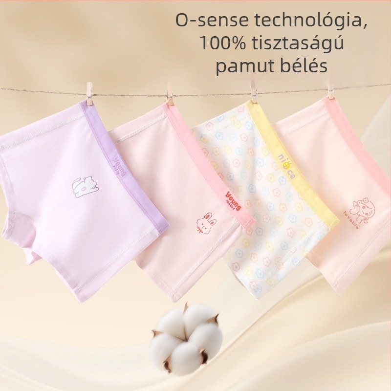 Little Cloud Zero-Feel lányoknak boxer alsó, rövid fazon, 95% pamut, 5% elasztán