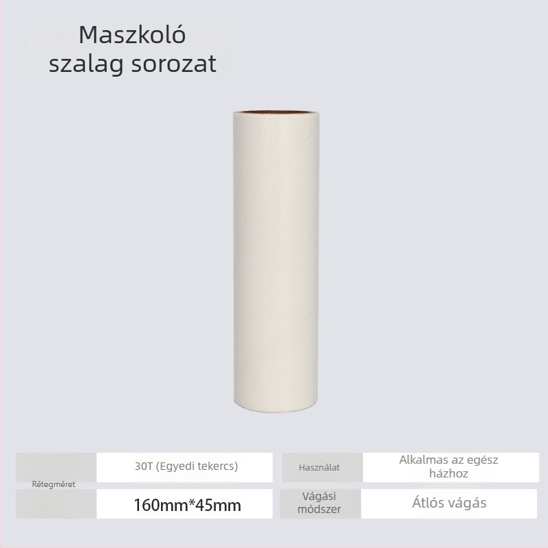 Zajmentes, környezetbarát atkátalanító roller ragasztópapírokkal a por és szőr összegyűjtésére – téphető, könnyen használható