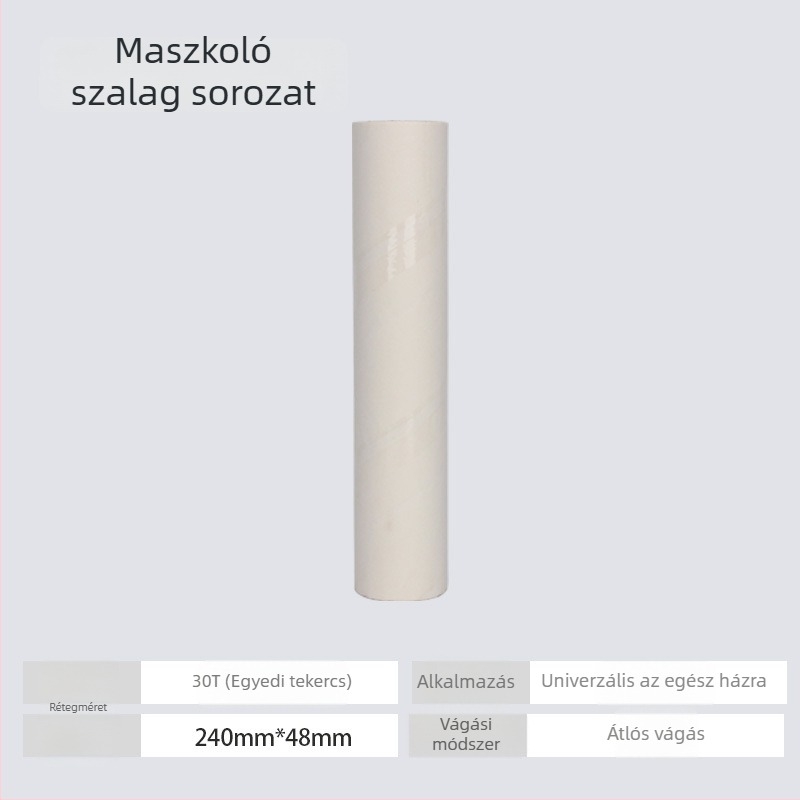 Zajmentes, környezetbarát atkátalanító roller ragasztópapírokkal a por és szőr összegyűjtésére – téphető, könnyen használható