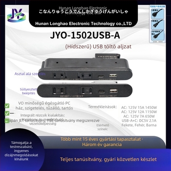 Japán szabvány szerinti beépített bútorokba tervezett USB-elosztó, porálló, PSE tanúsítvánnyal