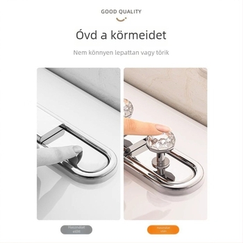 Gyémánt WC-öblítő gomb – univerzális tartály-kiegészítő a fürdőszobába, kifejezetten hosszú körmöknek