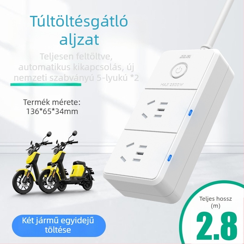 Pinhe elektromos jármű töltésvédő automatikus leválasztással a túlterhelés megelőzésére, 220V intelligens időzített hosszabbító