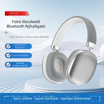 Over-ear Bluetooth fejhallgató játékhoz, egyedi tervezés, alacsony késleltetés esports-hoz, lélegző LED világítás, minimalistikus stílus, 8+ órás üzemidő