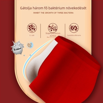 Férfi piros boxeralsók 60s modal pamutból, antibakteriális, középmagas derekú, egyszínű, a csillagjegy évére