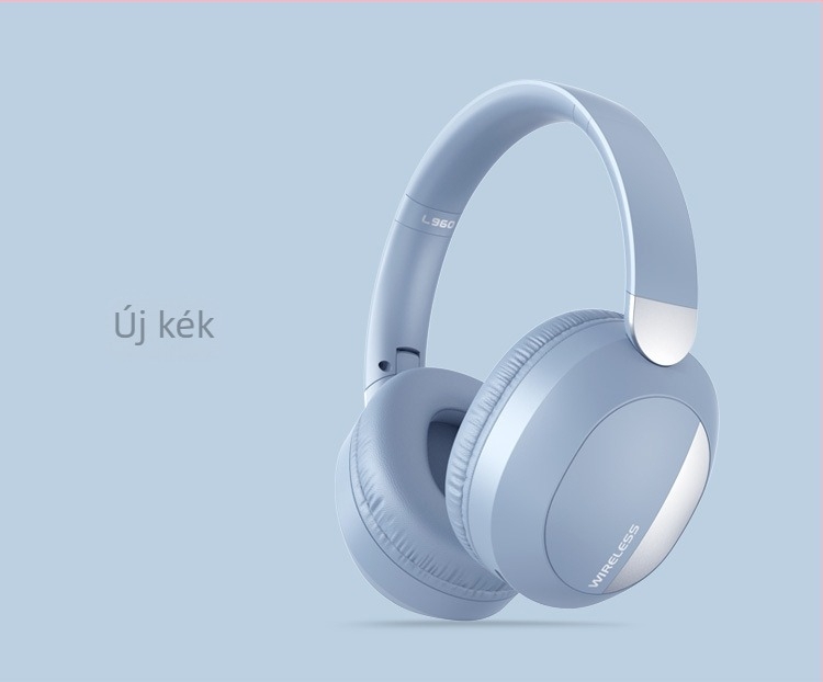 L960 Bluetooth játék fejhallgató, mély basszus, összecsukható fémburkolat