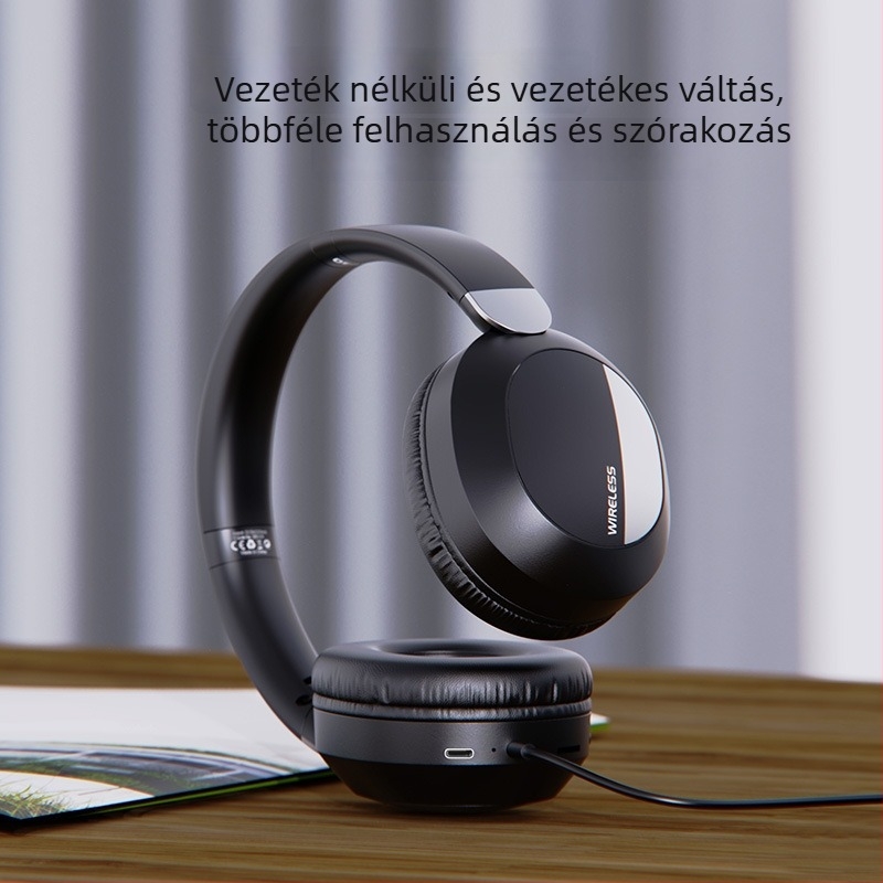 L960 Bluetooth játék fejhallgató, mély basszus, összecsukható fémburkolat