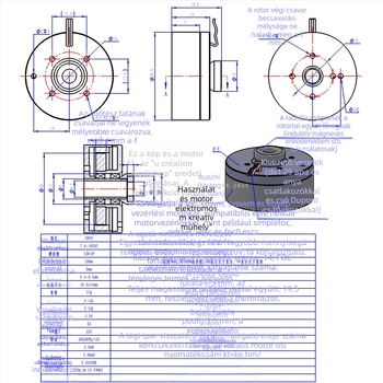2804 üreges tengelyű brushless DC motor neodímium mágnesekkel, külső rotoros gimbal motor, FOC