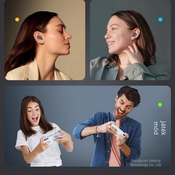 Fange TG01 valódi vezeték nélküli Bluetooth fülhallgatók gaminghez, zajszűrés, sport és futás, akár 4 óra akkumulátor-üzemidő