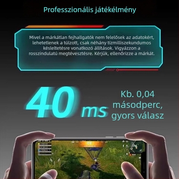 Fange TG01 valódi vezeték nélküli Bluetooth fülhallgatók gaminghez, zajszűrés, sport és futás, akár 4 óra akkumulátor-üzemidő