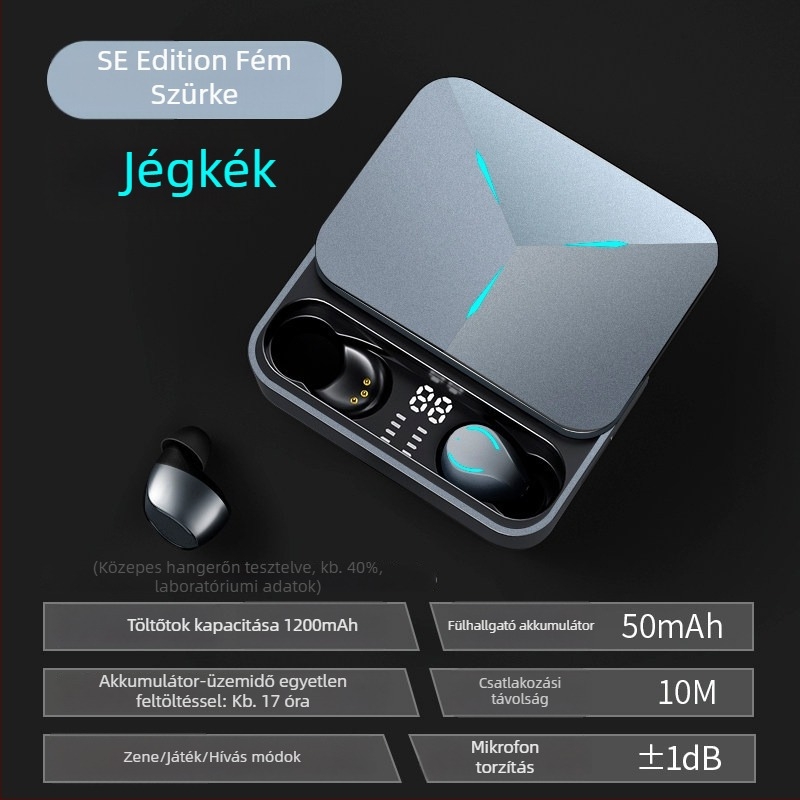 Fange TG01 valódi vezeték nélküli Bluetooth fülhallgatók gaminghez, zajszűrés, sport és futás, akár 4 óra akkumulátor-üzemidő