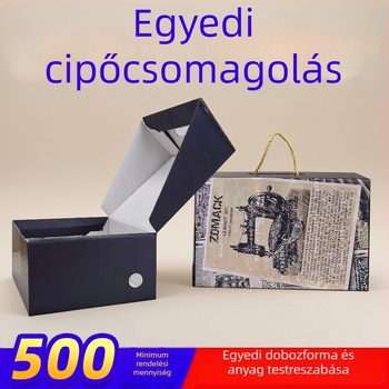 Testreszabott cipősdobozok lehajtható fedéllel, vastagított téli csizmás dobozok, kézi fogantyúval ellátott sportcipősdobozok, repülőgép-stílusú dobozok, kis sorozatban gyártva