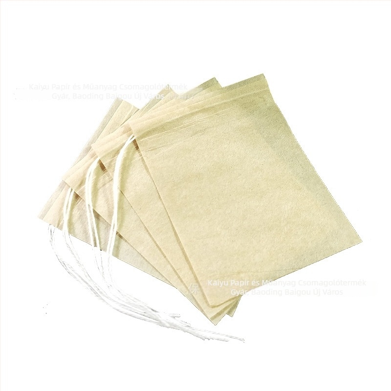 7×9 cm-es filterpapírtaska húzózsinórral teához és gyógyszerportokhoz, egyszer használatos