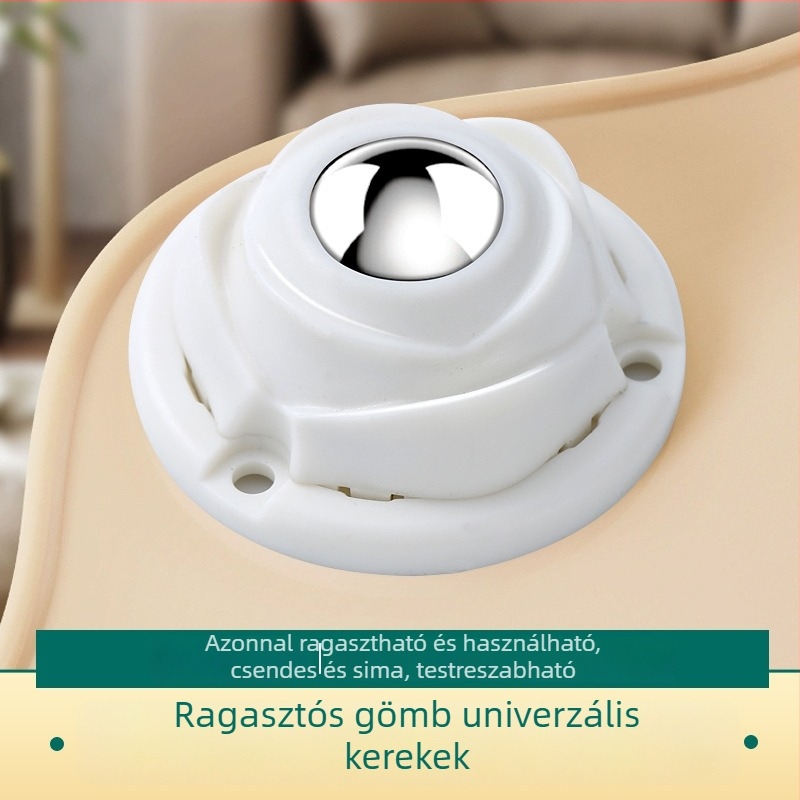 4 darabos ragasztós univerzális görgő készlet tároló dobozokhoz és szemetesekhez