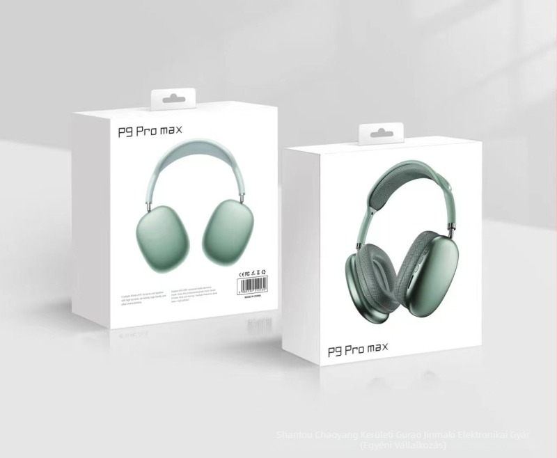 P9 Pro Max Bluetooth zajszűrős over-ear fejhallgató