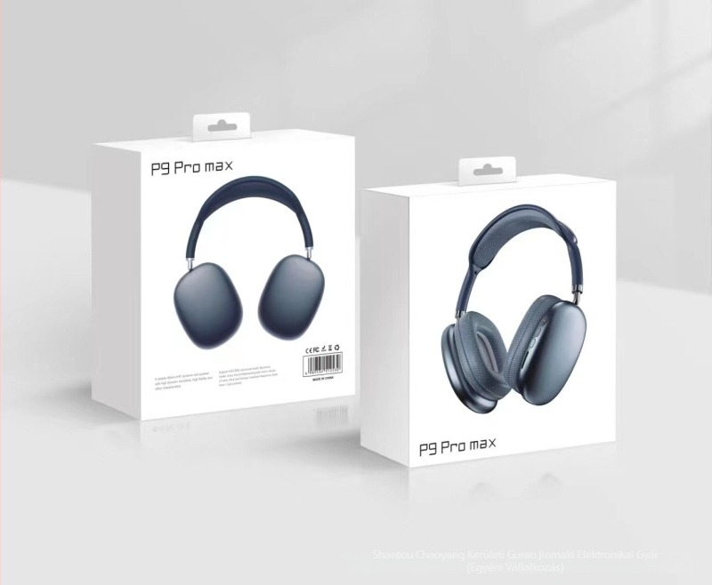 P9 Pro Max Bluetooth zajszűrős over-ear fejhallgató