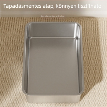 Teljesen zárt macskatál, extra nagy méret, fröccsenés elleni kialakítás, alkalmas kiscicák és nagy macskák számára, szagkontrollal