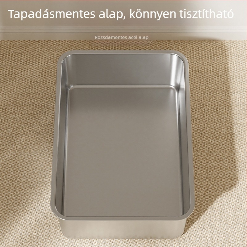 Teljesen zárt macskatál, extra nagy méret, fröccsenés elleni kialakítás, alkalmas kiscicák és nagy macskák számára, szagkontrollal