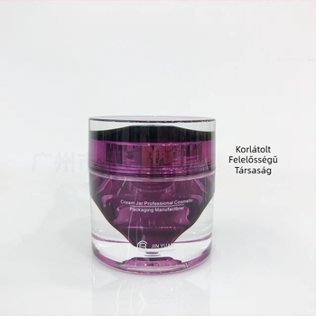 Akril arckrém-tartályokból álló készlet Crystal Diamond dizájnnal, bőrápolási csomagoláshoz