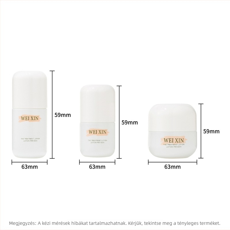 Bőrápoló készlet: víz alapú lotion, spray, esszencia, arckrém, üvegben lévő palack