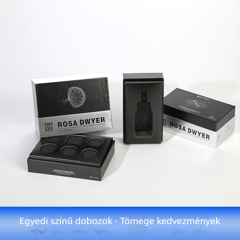 Személyre szabott színes dobozok luxus kozmetikumokhoz, készletek bőrápolási szérumokkal, ajándékdobozok születésnapra