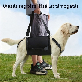 Állítható kutyahám, mellkas- és hátsó részével, kültéri sétákhoz