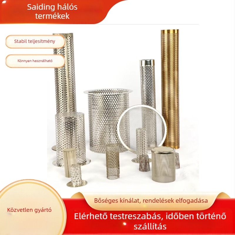 304 rozsdamentes acél szűrőháló, diamantszerű alakú, Y-típusú szűrő cartridge, víz szűréséhez