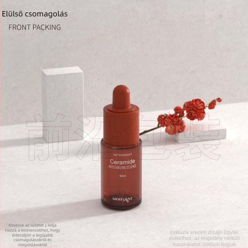 Gyári készleten lévő illóolaj adagoló üvegek: 30 ml műanyag cseppentős üveg, 50 ml illóolaj üveg, átlátszó kozmetikai csomagolás