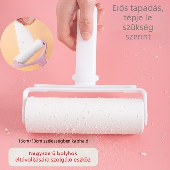 Ragasztós ruhaszösz-eltávolító roller cserélhető papírokkal