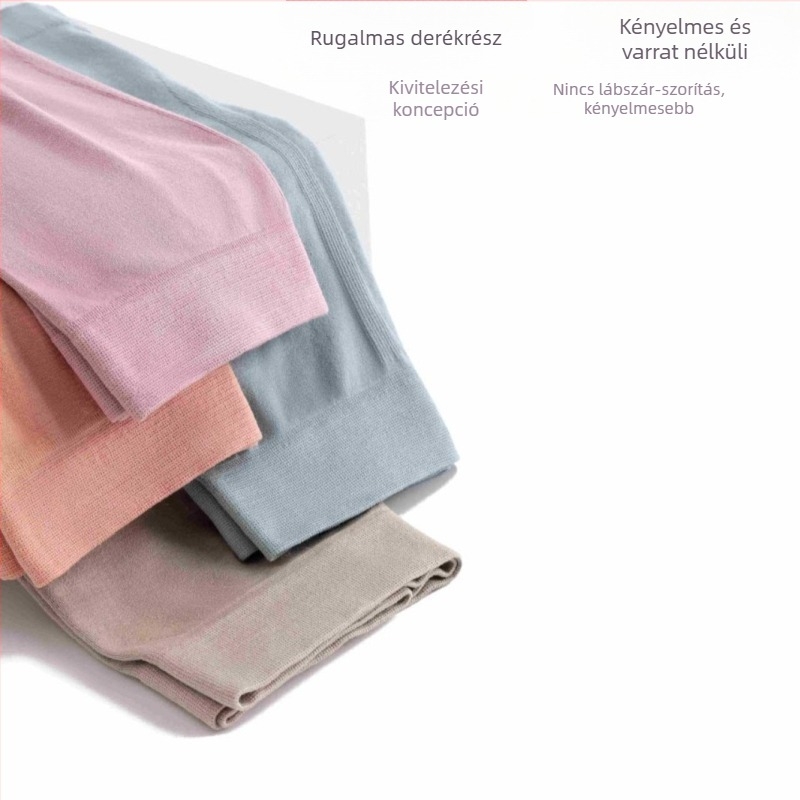 Férfi varrás nélküli boxer rövidnadrág középmagas derekú, vékony pamut, nagy rugalmasság, minimalist stílus