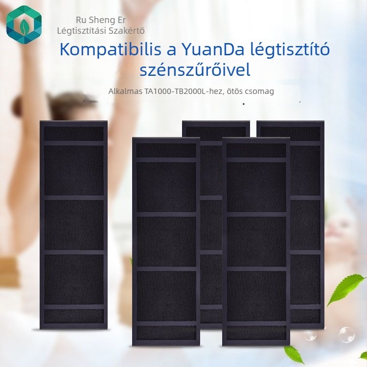 TA1000/TA2000 légtisztítóhoz aktívszén szűrőlapok – 5 db