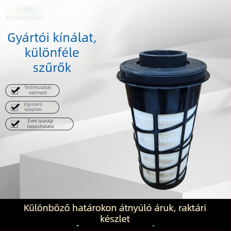 QX104555 légszűrő elem ipari berendezésekhez, rozsdamentes acélból