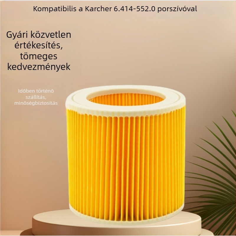 Kärcher WD3 6.414-552 porszívóhoz kompatibil Haipa szűrőelem, fehér dobozos csomagolás