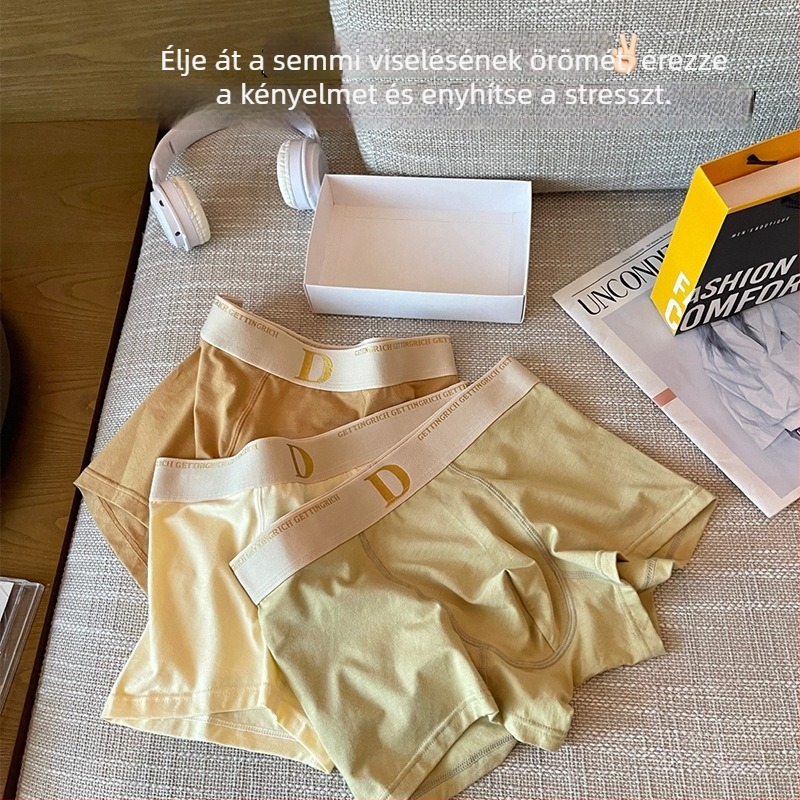 Ajándékcsomag: férfi modal pamut boxeralsó, antibakteriális, lélegző, 7A