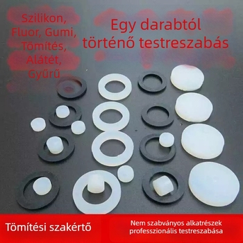 Személyre szabott nitrilgumi alkatrészek tömítésekhez nem szabványos formákhoz — a rajzok és minták szerint készítve