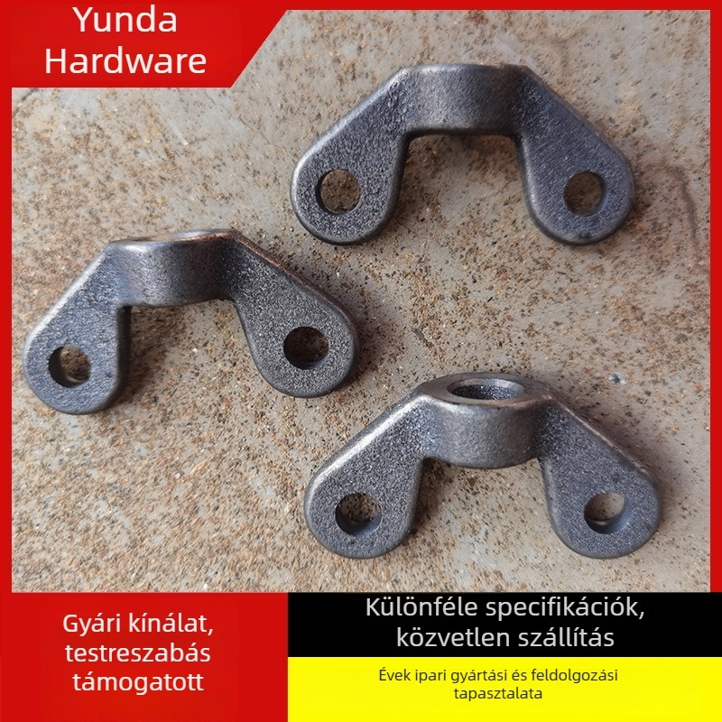 Szénacél szárnyas anya, öntött, vastagodott, kézzel meghúzható