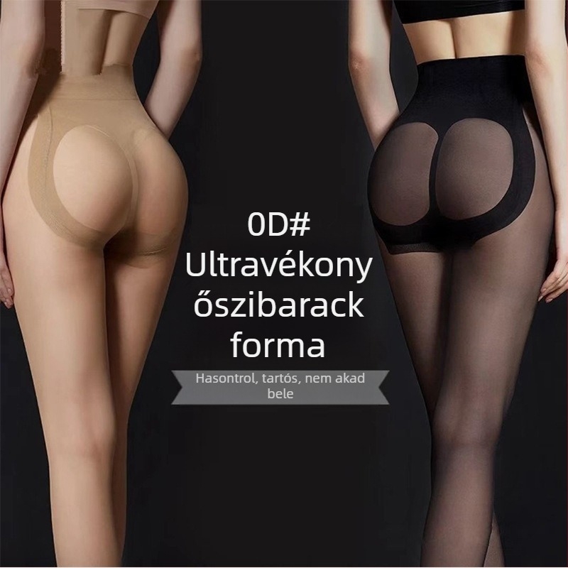 0D Peach-Hip harisnyák, ultratiszta nude árnyalat, fenékemelés, Anti-Snag, csúszásmentes