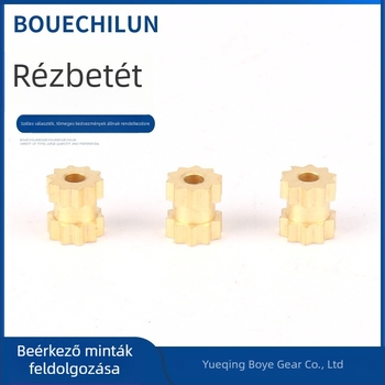 Rézbetét recézett csavaranya, injekciós öntött réz csavaranya, díszes csavaranya, egycsatornás réz alkatrész